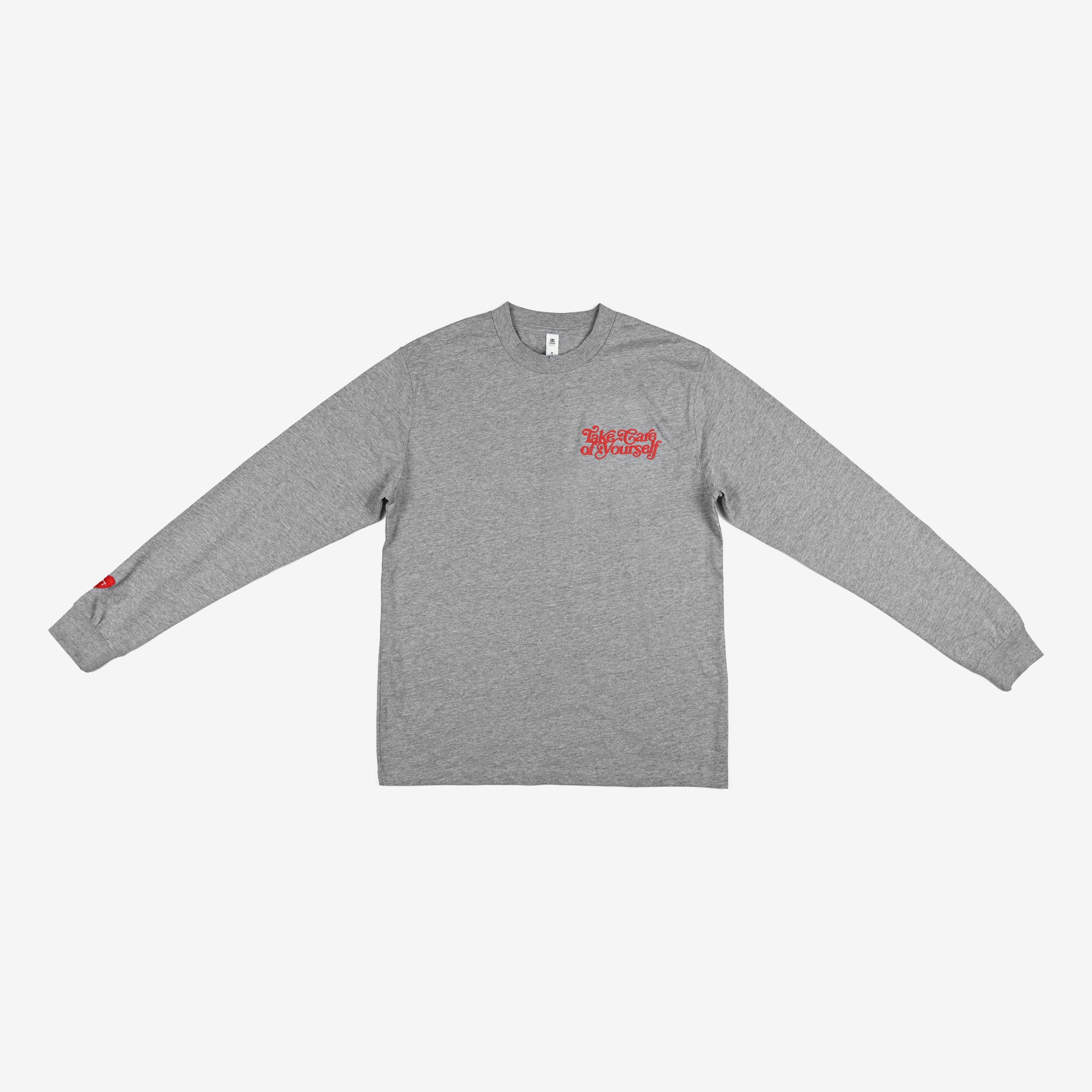 Take Care Long Sleeve Shirt in Grey 1 Take Care Long Sleeve Shirt in Grey