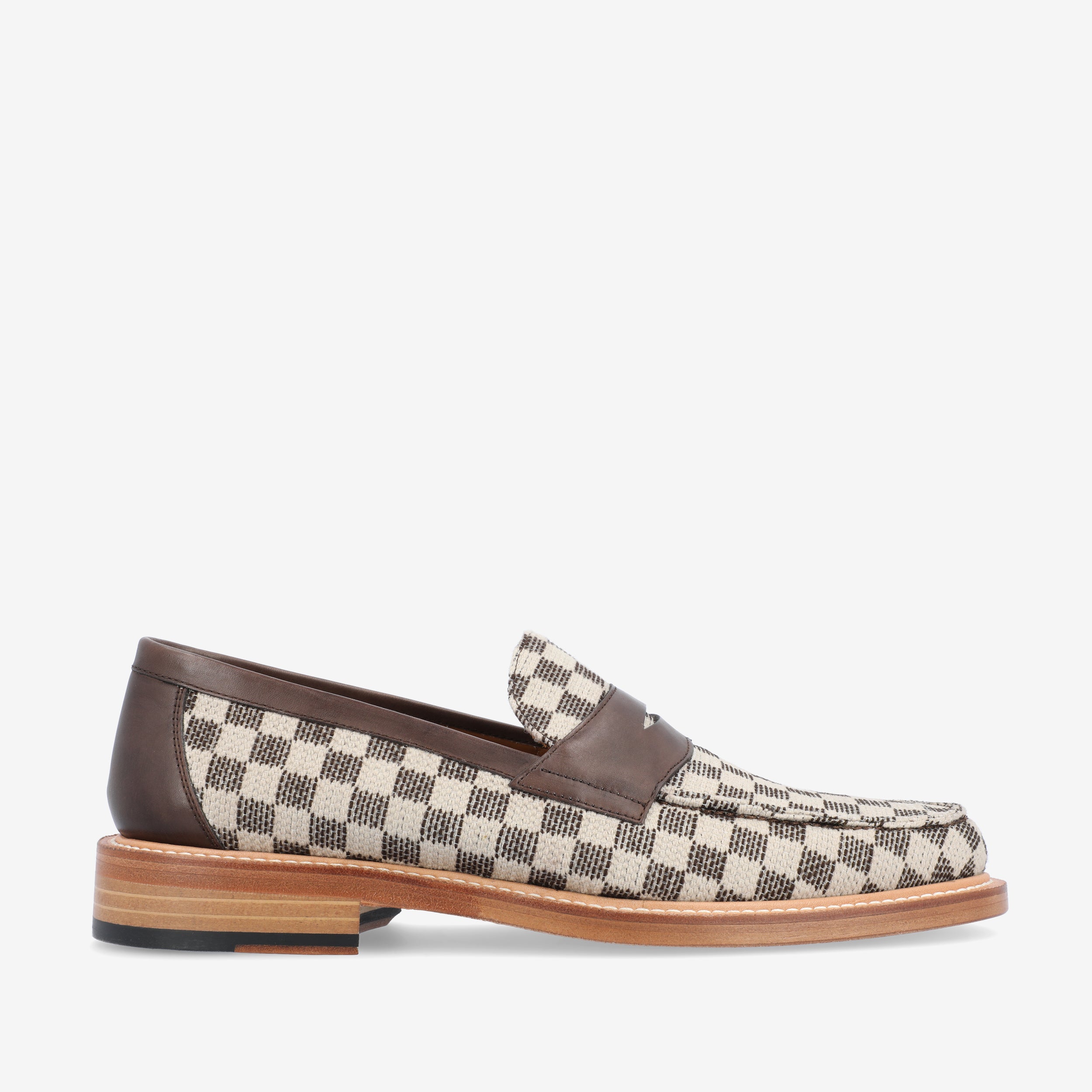 The Fitz Loafer in Brown Check (Last Chance, Final Sale)