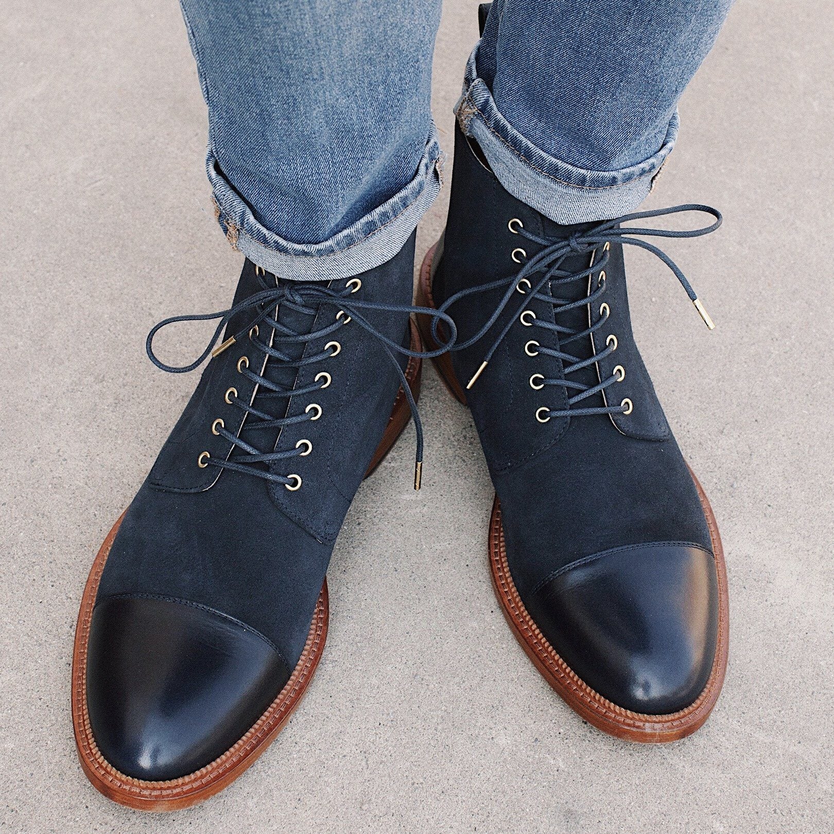 The Troy Boot in Navy (Last Chance, Final Sale) 6 The Troy Boot in Navy (Last Chance, Final Sale)
