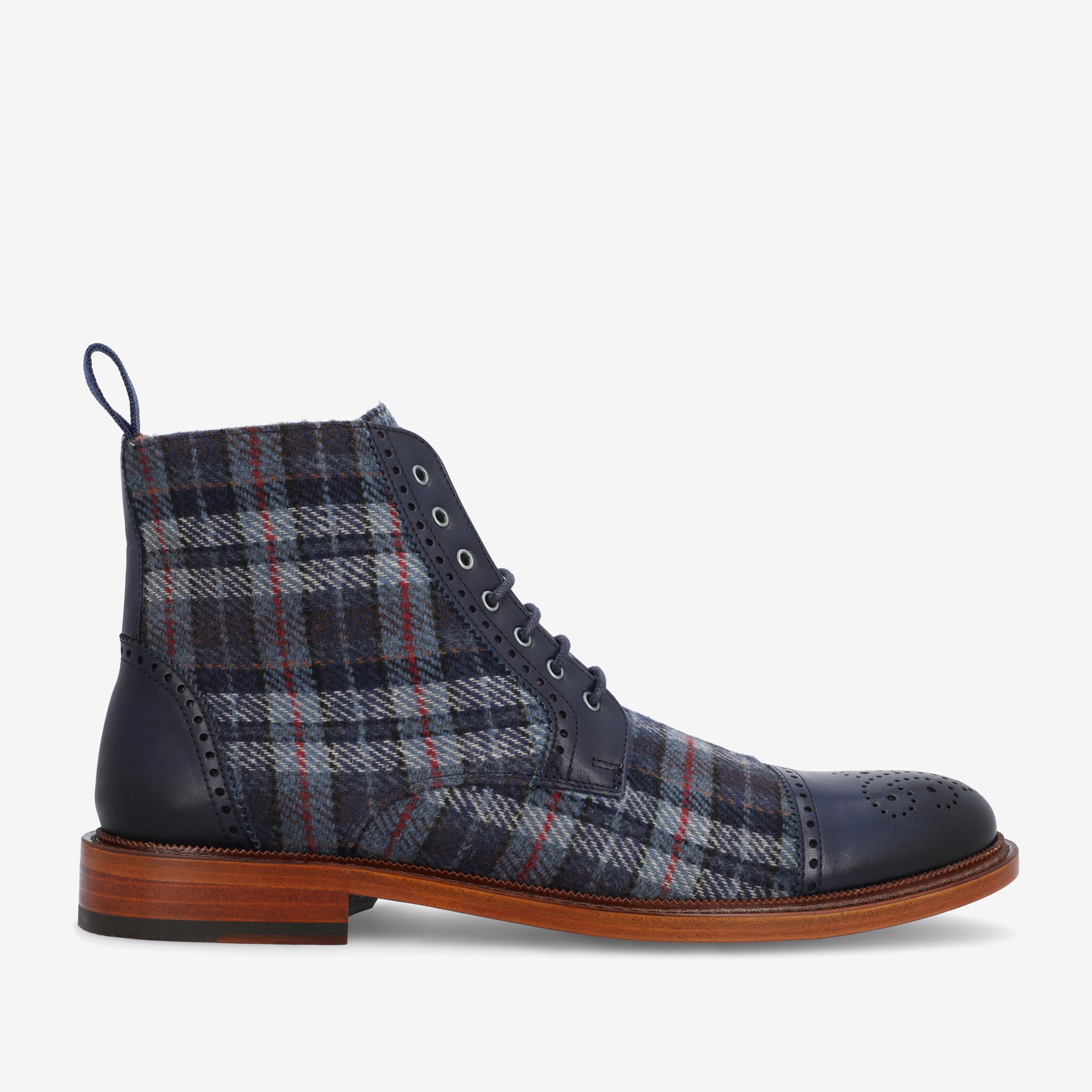 The Hamilton Boot in Blue Plaid (Last Chance, Final Sale) 1 The Hamilton Boot in Blue Plaid (Last Chance, Final Sale)