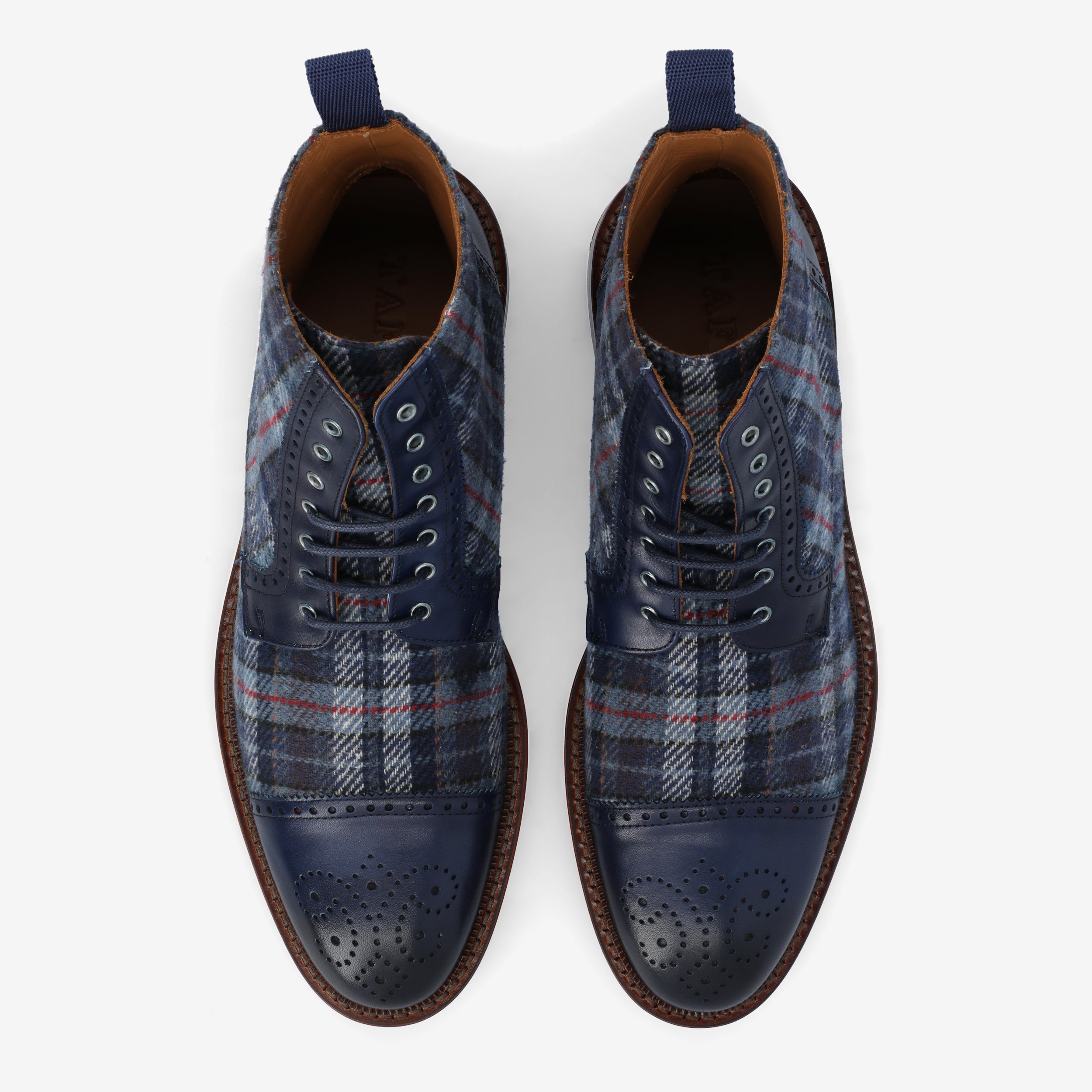 The Hamilton Boot in Blue Plaid (Last Chance, Final Sale) 3 The Hamilton Boot in Blue Plaid (Last Chance, Final Sale)