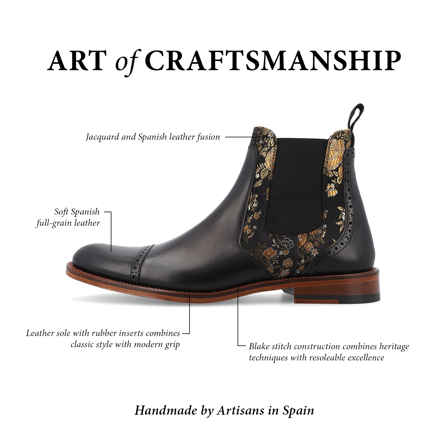 The Valencia Chelsea Boot in Eden Noir 8 The Valencia Chelsea Boot in Eden Noir
