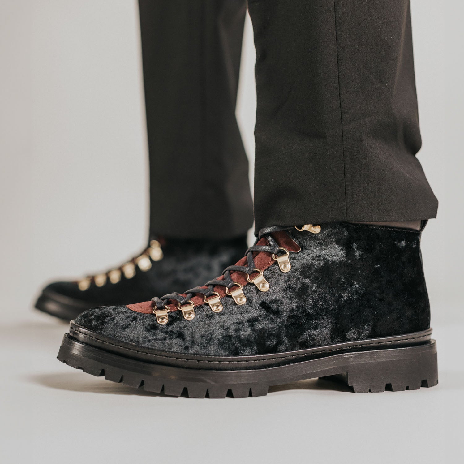 The Viking Boot in Black Velour (Last Chance, Final Sale) 7 The Viking Boot in Black Velour (Last Chance, Final Sale)