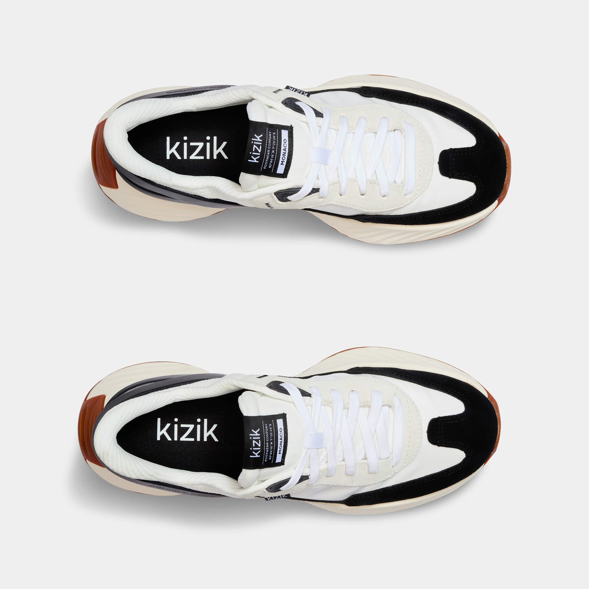 Men's Monaco - White/Black 8 Men's Monaco - White/Black